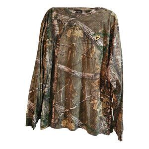 Scent Blocker Fused Mossy Oak Country Camo Long Sleeve Shirt Mens 3XL